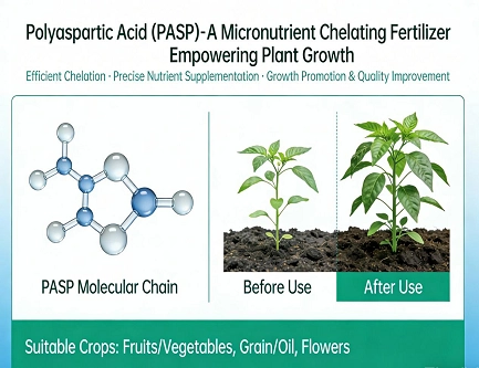 Ácido poliaspártico (PASP) – um fertilizante quelatado com micronutrientes que estimula o crescimento das plantas