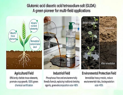 Diacetato de glutamato tetrassódico (GLDA) – um pioneiro verde em vários setores
