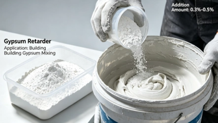 Retardador de gesso: um aditivo chave para regular as propriedades dos materiais de gesso